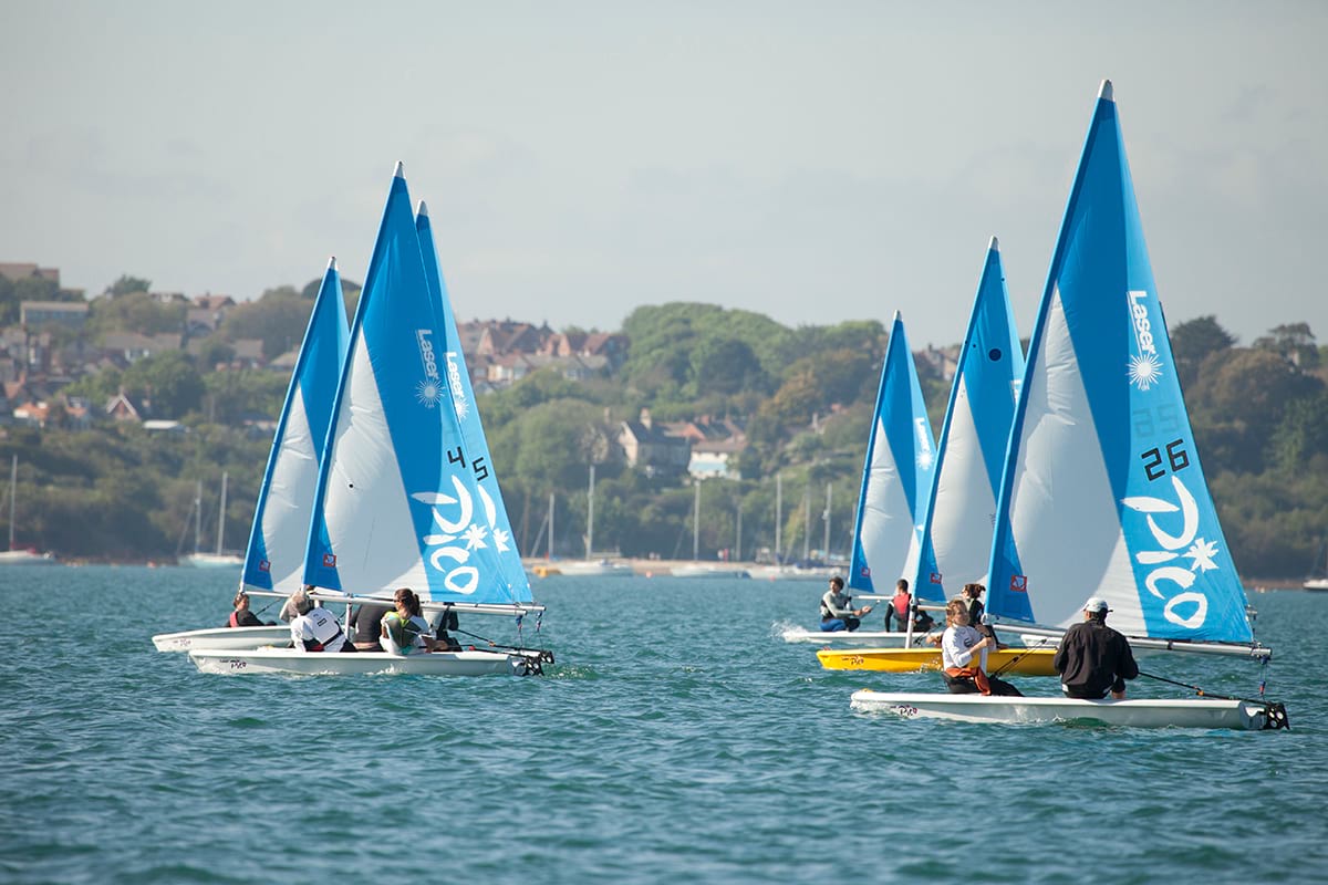 Regatta auf dem PICO zu zweit bei mittlerer Brise